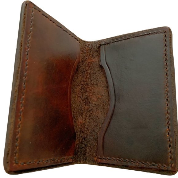 Dark Brown Card Holder or Wallet - Picture 3 of 4